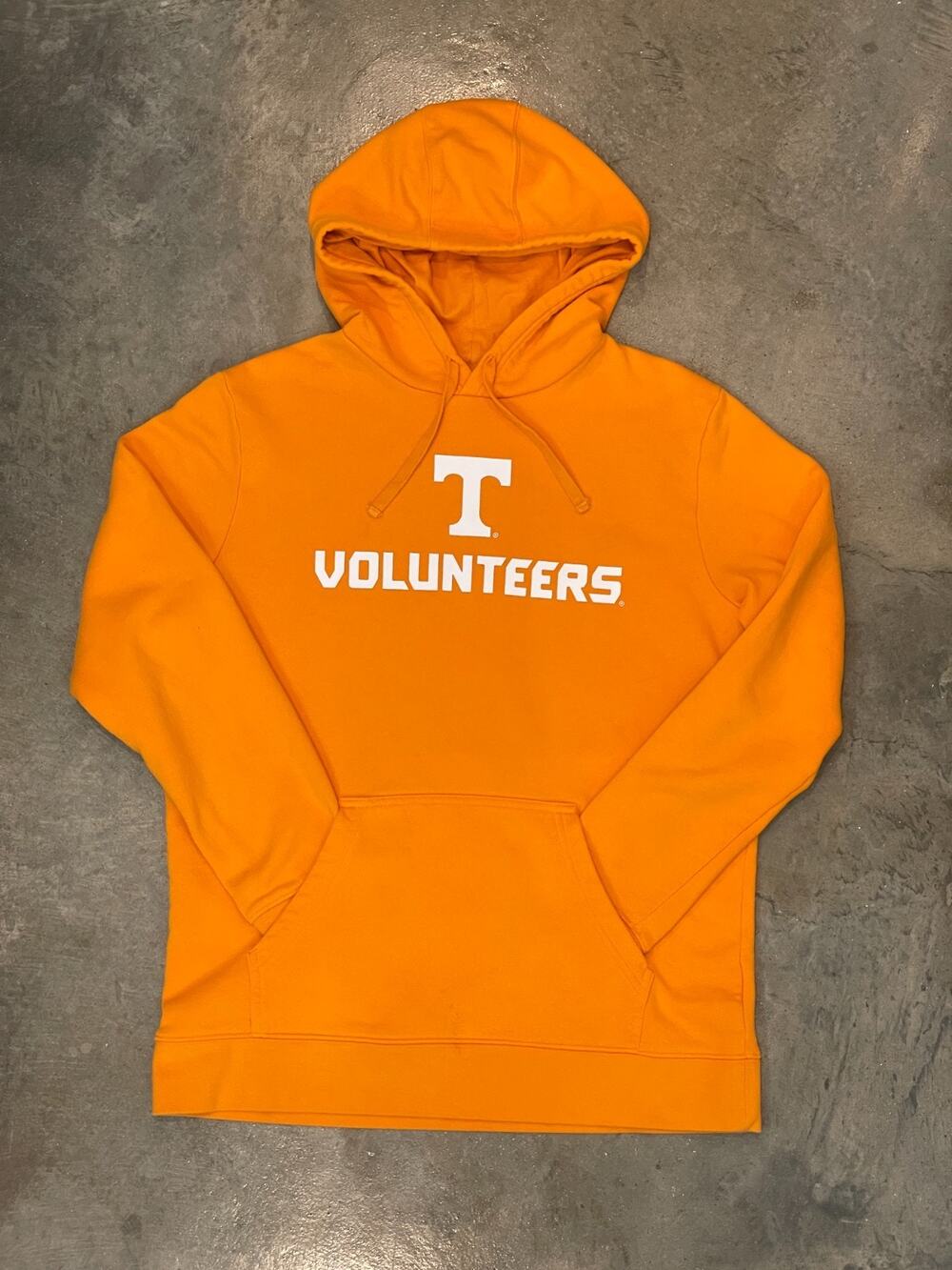 Tennessee Vols Hoodie Mens L Orange Drawstring NCAA Football Fan Gear Pullover
